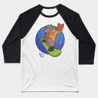 Snowboard capibara Baseball T-Shirt